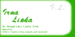 irma lipka business card